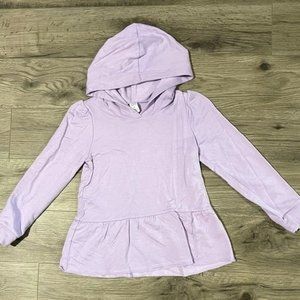 Harper Canyon Sweatshirt Purple Lavender 6 Girls Peplum Hoodie Pullover Soft NWT